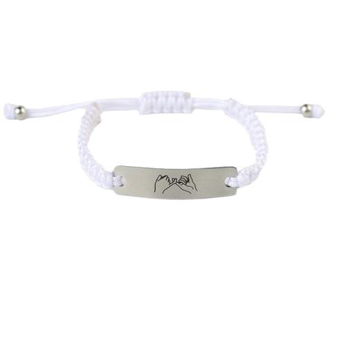 Fashion Zinc Alloy Bracelets, with Knot Cord, Unisex cm 
