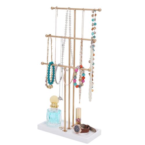 Multi Purpose Jewelry Display, Iron, with Wood, multilayer 