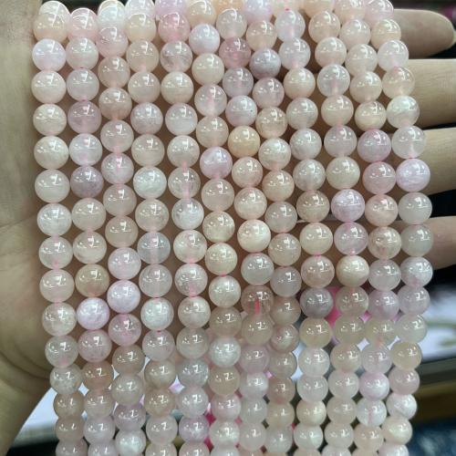 Morganite Beads, Round, fashion jewelry & DIY pink Approx 38 cm 
