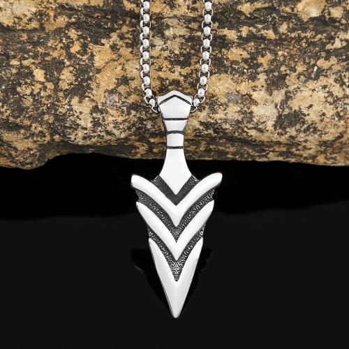 Stainless Steel Jewelry Necklace, 304 Stainless Steel, polished, fashion jewelry & Unisex, original color Approx 60 cm 
