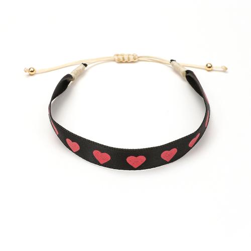 Bracelets d'amitié, tissu, avec Cordon de noeud, fait à la main, bijoux de mode & réglable & pour femme, plus de couleurs à choisir Environ 16-20 cm, Vendu par PC