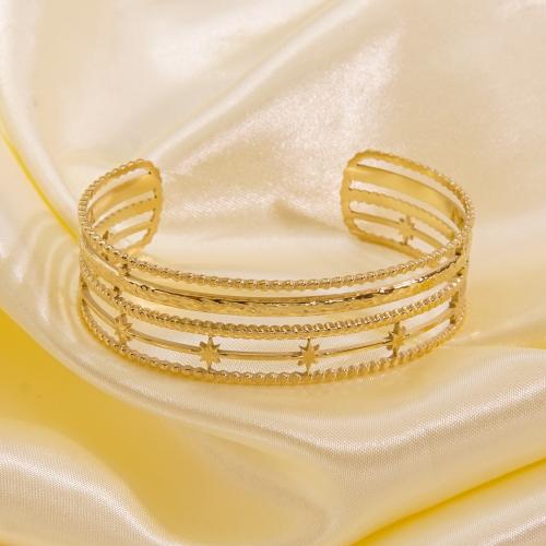 Stainless Steel Cuff Bangle, 304 Stainless Steel, Vacuum Ion Plating, fashion jewelry & for woman 