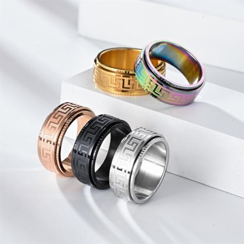 Titanium Steel Finger Ring, plated, fashion jewelry 