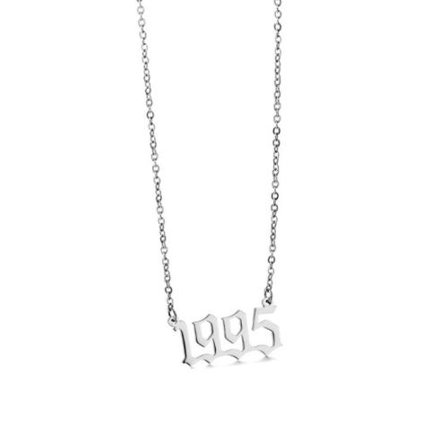 Stainless Steel Jewelry Necklace, 304 Stainless Steel, polished & for woman, silver color Approx 41-50 cm 
