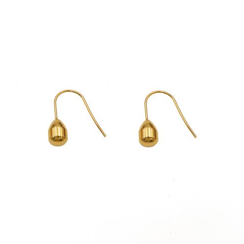 Titan Stahl Ohrringe, Titanstahl, plattiert, für Frau, goldfarben, verkauft von Paar