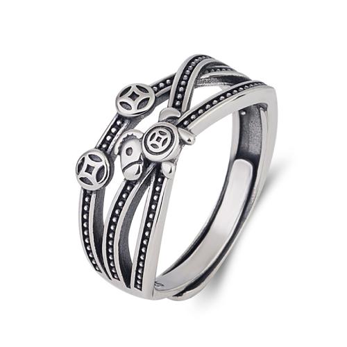 Серебро 925 пробы Манжеты палец кольцо, Винтаж & разные стили для выбора & Женский & отверстие, размер:6-9, продается PC