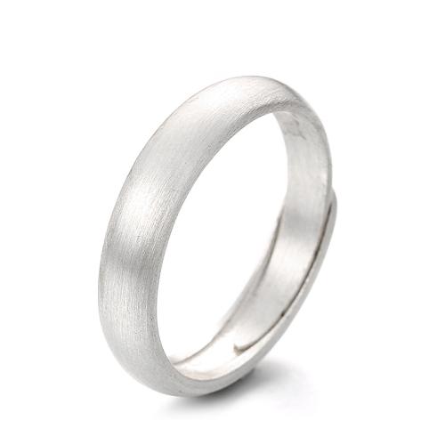 925 Sterling Silver Cuff Finger Ring, Korean style & for woman 4mm, US Ring 