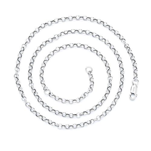 925 Sterling Silver Necklace, Unisex 