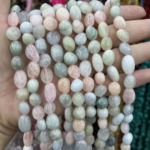 Morganite Beads, Nuggets, fashion jewelry & DIY, mixed colors, Length about 8-10mm Approx 38 cm 