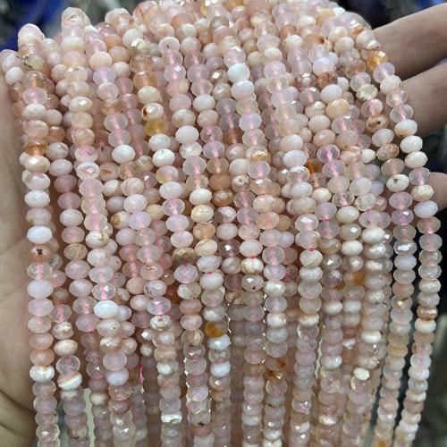 Perles agates, Agate aux fleurs de cerisier blanc, abaque, bijoux de mode & DIY & facettes, couleurs mélangées Environ 38 cm, Vendu par brin