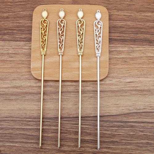 Hair Stick Findings, Zinc Alloy, plated, Adjustable & DIY & for woman 