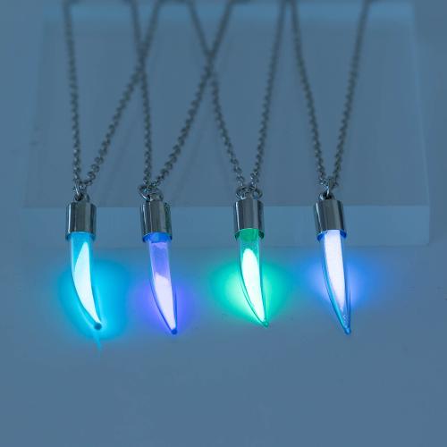 Luminated Necklace, Zinc Alloy, with 5cm extender chain, Cayenne, plated, fashion jewelry m 