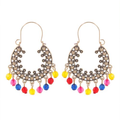 Acrylic Drop Earring, Zinc Alloy, with Acrylic, plated, fashion jewelry & folk style & for woman 