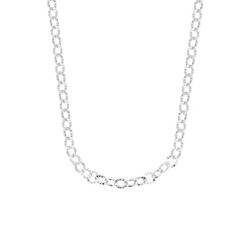 Sterling Silver Jewelry Chain, 925 Sterling Silver, cross chain & DIY silver color 