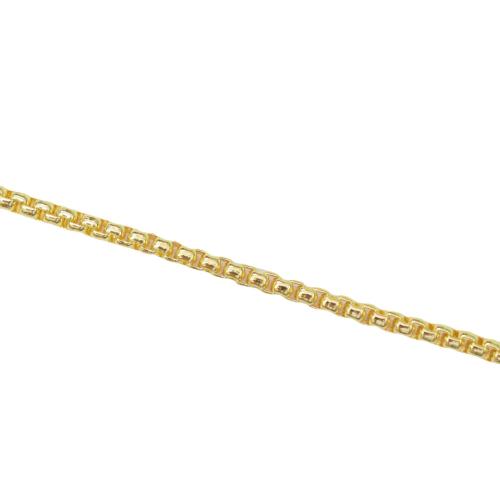 Brass Box Chain, plated, DIY 2.5mm [