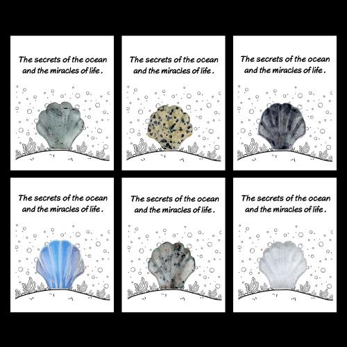 Décoration de pierre perles, Pierre naturelle, bijoux de mode & différents matériaux pour le choix, plus de couleurs à choisir, Natural stone + card, Vendu par PC