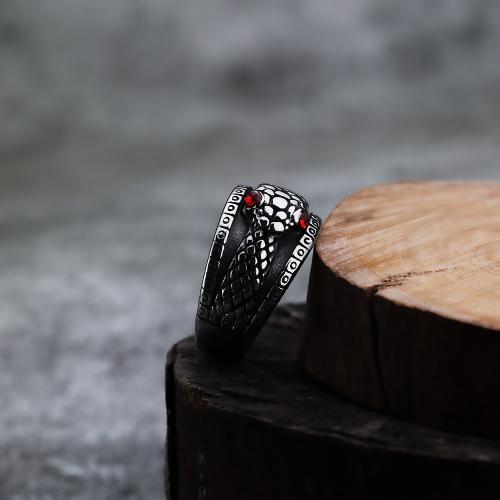 Нержавеющая сталь Rhinestone палец кольцо, Нержавеющая сталь 304, Другое покрытие, Мужская & разный размер для выбора & со стразами, оригинальный цвет, продается PC