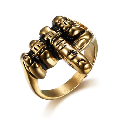 Zinc Alloy Finger Ring, plated, punk style & for man 