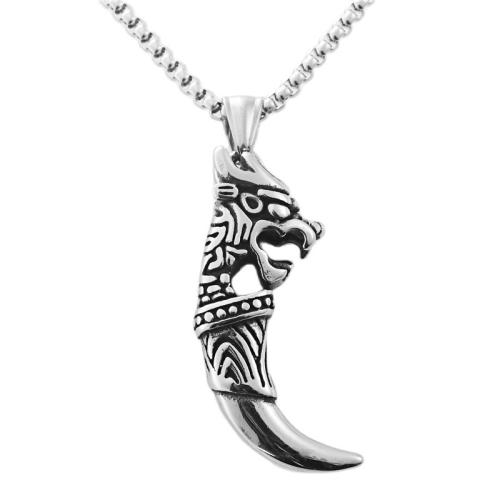 Stainless Steel Jewelry Necklace, 304 Stainless Steel, polished, fashion jewelry & for man, silver color Approx 60 cm 