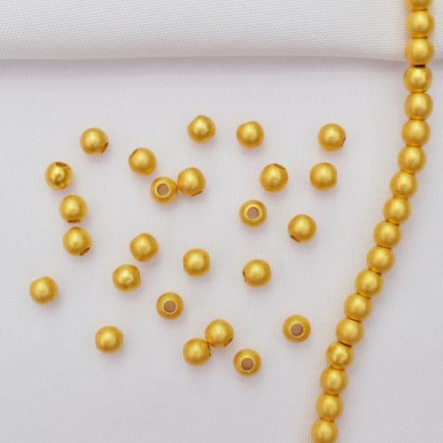 Corrugated Brass Beads, sang gold plated, DIY Approx 
