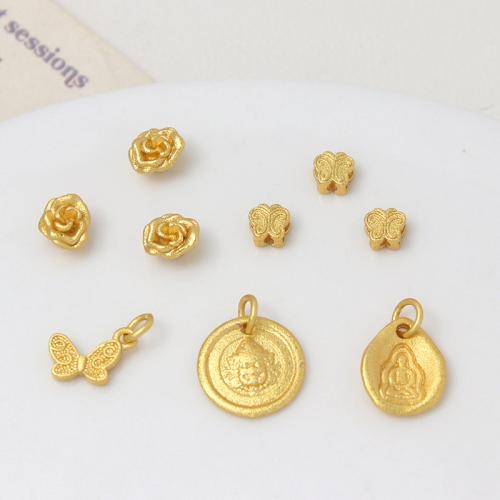 Brass Jewelry Pendants, gold color plated, DIY 
