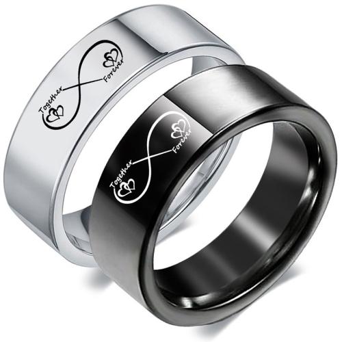 Кольцо из нержавеющей стали, Нержавеющая сталь 304, полируются вручную, Мужская & разный размер для выбора, Много цветов для выбора, продается PC