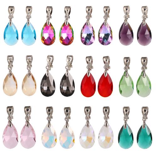 Zinc Alloy Drop Earring, with Crystal, for woman 