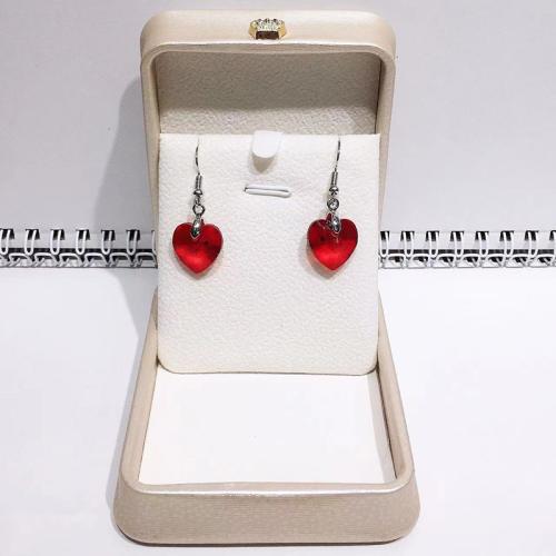 Zinc Alloy Drop Earring, with Crystal, plated, for woman 14mm 