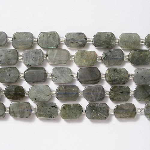 Labradorite Beads, Rectangle, fashion jewelry & DIY, grey Approx 38 cm [
