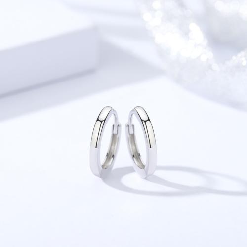 Sterling Silver Huggie Hoop Earring, 925 Sterling Silver, fashion jewelry & for woman [