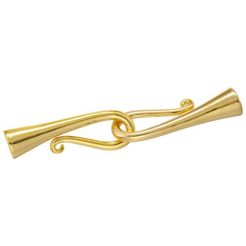 Brass Fishhook Clasp, plated, DIY 