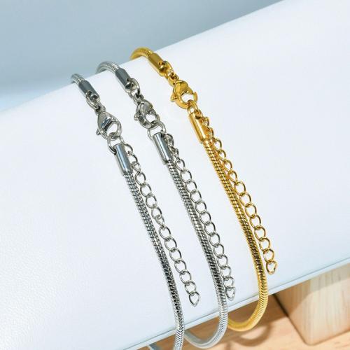 Titanium Steel Bracelet & Bangle, plated, for woman 