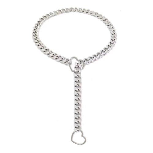 Edelstahl Schmuck Halskette, 304 Edelstahl, plattiert, für Frau, keine, Länge:ca. 41-50 cm, verkauft von PC