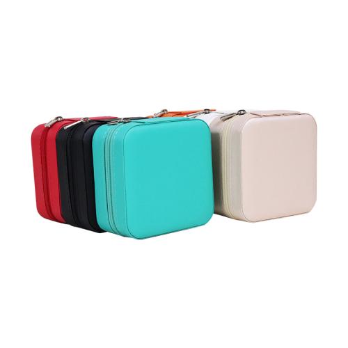 Storage Box, PU Leather, with Flocking Fabric & Plastic, portable & dustproof 