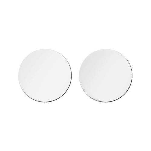 925 Sterling Silver Stud Earring, Flat Round & for woman 