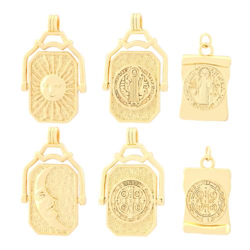 Brass Jewelry Pendants, gold color plated, fashion jewelry & DIY 