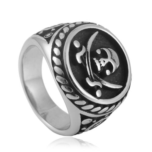 Stainless Steel Finger Ring, 304 Stainless Steel, polished, fashion jewelry & for man width 20mm 