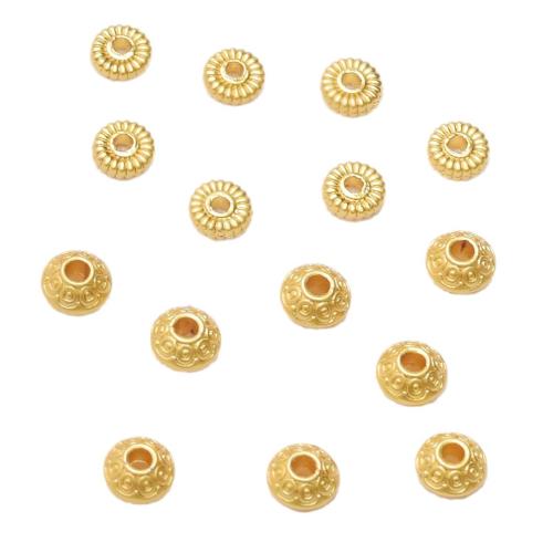 Brass Spacer Beads, Zinc Alloy, gold color plated, DIY Approx [