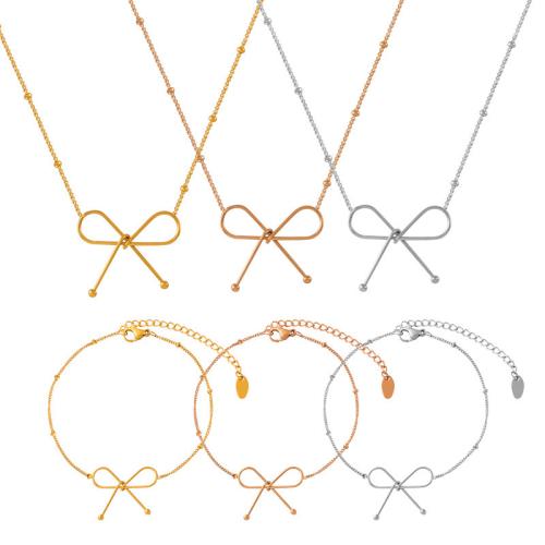 Ensemble de bijoux en acier de titane, Acier titane, Placage, bijoux de mode & styles différents pour le choix & pour femme, plus de couleurs à choisir, Vendu par PC