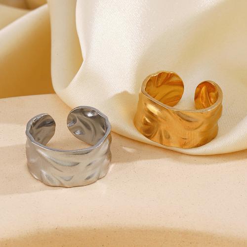 Stainless Steel Finger Ring, 304 Stainless Steel, fashion jewelry & for woman diameter 17mm, width 10mm 