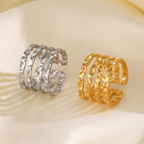 Stainless Steel Finger Ring, 304 Stainless Steel, fashion jewelry & for woman diameter 17mm, width 14mm 