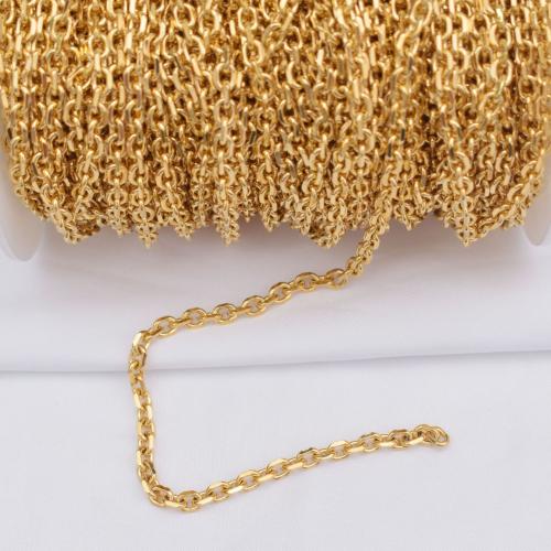 Handmade Brass Chain, gold color plated, DIY 