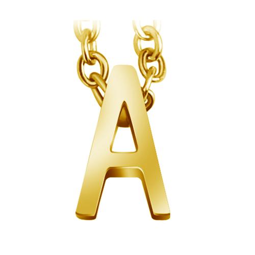 Stainless Steel Letter Pendant, 304 Stainless Steel, with 5cm extender chain, Alphabet Letter, Vacuum Ion Plating, fashion jewelry & for woman, golden Approx 45 cm 