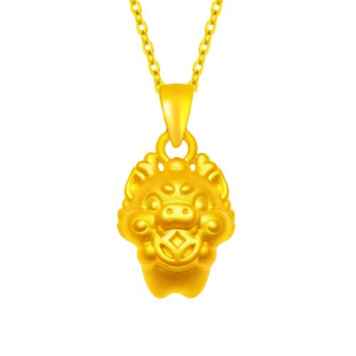 Bijoux pendentifs en laiton, dragon, Placage de couleur d'or, pour femme, Or Vendu par PC