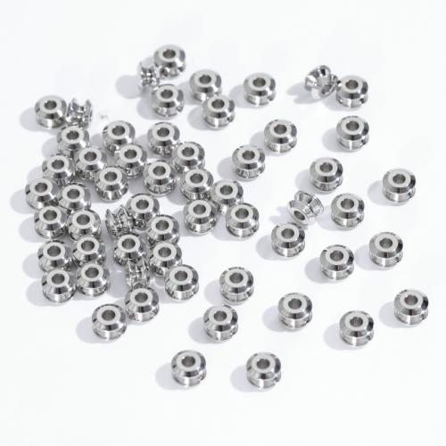Stainless Steel Beads, 304 Stainless Steel, silver color plated, DIY Approx 2mm 