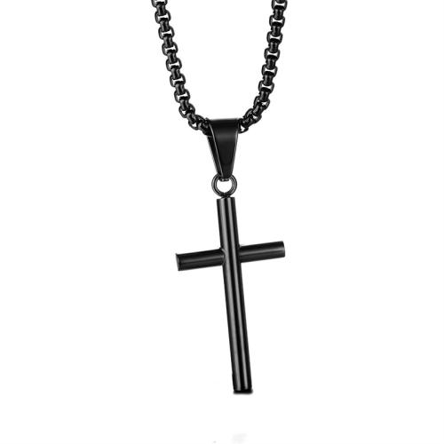 Stainless Steel Cross Pendants, 304 Stainless Steel, plated 