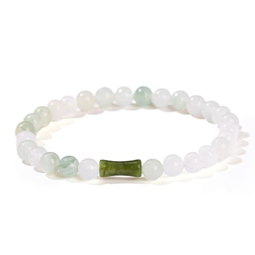 Jade Bracelets, Ice Jade, with Southern Jade, handmade, fashion jewelry & for woman Approx 6.5-7 Inch 