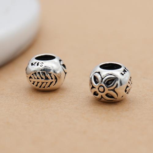 Sterling Silver Spacer Beads, 925 Sterling Silver, DIY Approx 3.3mm 