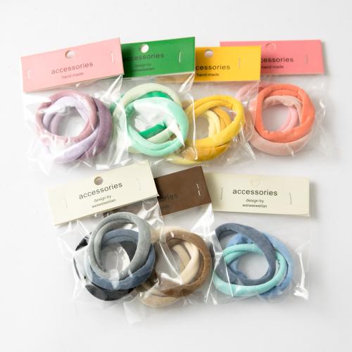 Elastisches Haar-Band, Stoff, stricken, für Frau, keine, 45mm, 3PCs/Tasche, verkauft von Tasche