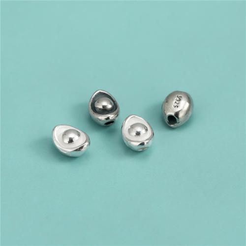 Sterling Silber Spacer Perlen, 925 Sterling Silber, Barren, DIY, keine, 5.7x7.5mm, Bohrung:ca. 1.8mm, verkauft von PC